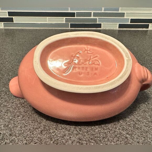 Fiestaware Sauceboat Rose Made In USA Retired Color Contemporary Post-86 - Picture 4 of 4